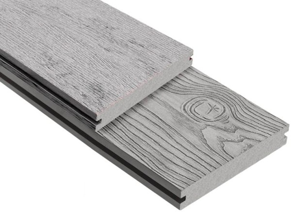 Террасная доска ДПК Outdoor 3D полнотелая STORM/OCEAN GREY серая микс купить в Ногинске