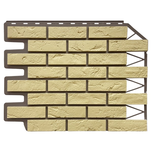 Фасадная панель FineBer, Кирпич Баварский, Песочный купить в Ногинске