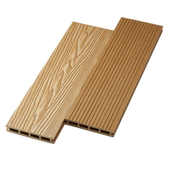 Террасная доска ДПК NanoWood двусторонняя New 3D тиснение + вельвет Орех купить в Ногинске