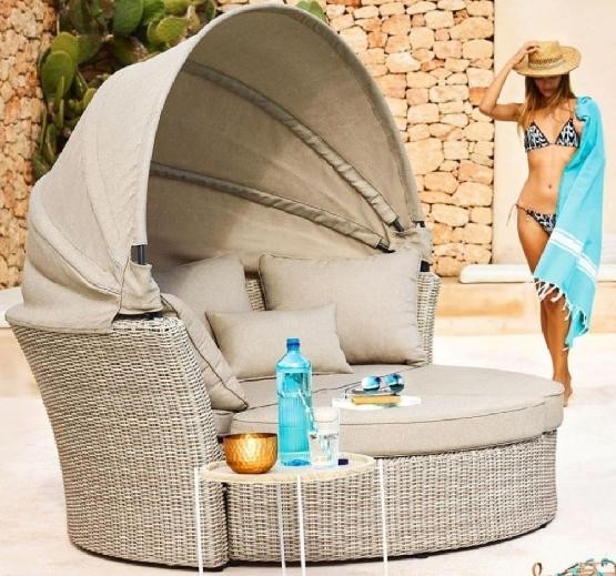 Диван-Трансформер AFINA плетеный из иск. ротанга AFM-325 Beige купить в Ногинске