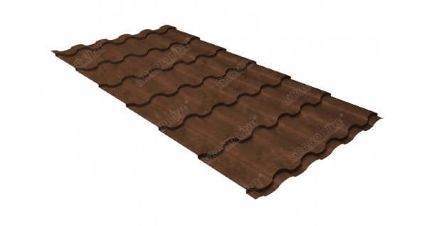 Металлочерепица кредо 0,45 Safari Twincolor Brown купить в Ногинске