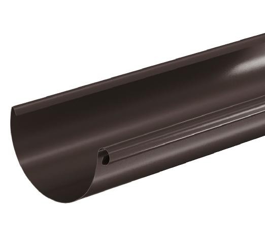 Водосток Aquasistem, система 125x90 - Водосточный желоб 3.00м RR 32 Тёмно Коричневый купить в Ногинске