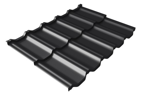 Металлочерепица модульная Квинта Uno Grand Line c 3D резом 0,5 Rooftop Matte RAL 9005 черный купить в Ногинске