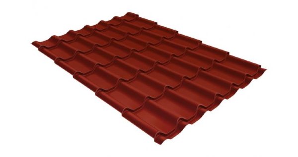Металлочерепица классик 0,5 Satin RAL 3009 оксидно-красный купить в Ногинске