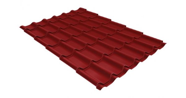 Металлочерепица классик 0,5 Satin RAL 3011 коричнево-красный купить в Ногинске