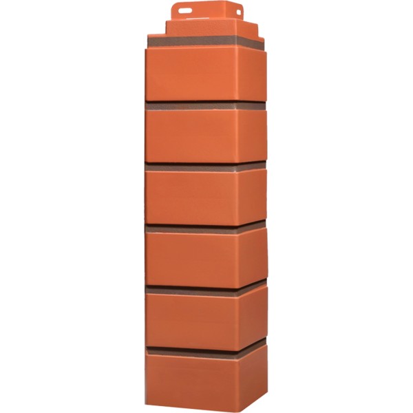 Угол Фасайдинг Серия  «Кирпич клинкерный» Керамический купить в Ногинске