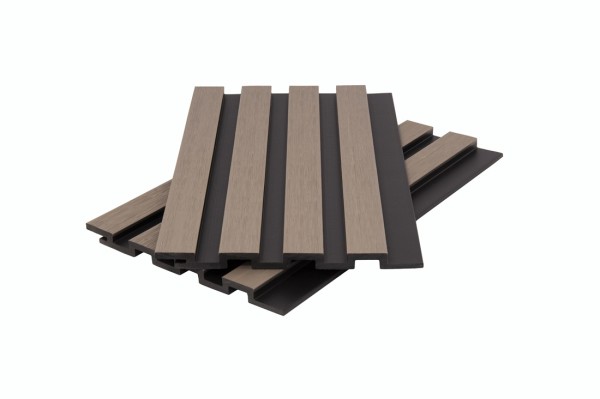 Стеновая панель брусковая двухцветная co-extrusion, snow mix купить в Ногинске