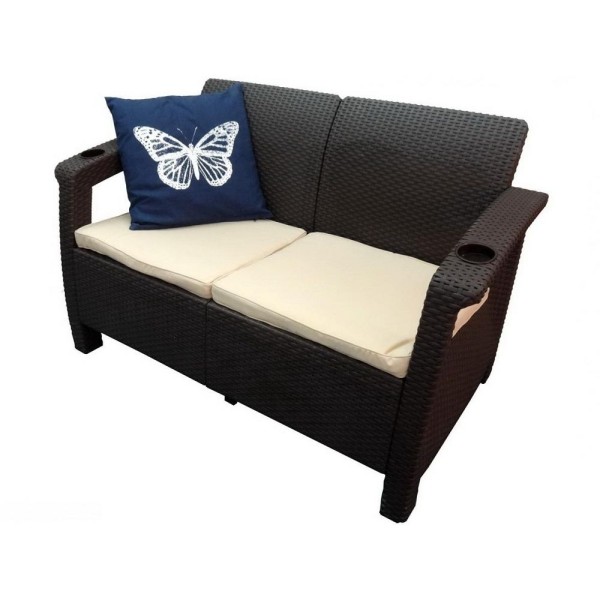 Двухместный диван Yalta Sofa Seаt венге купить в Ногинске