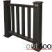 Ограждение из ДПК Outdoor Классик 3D STORM чёрный купить в Ногинске