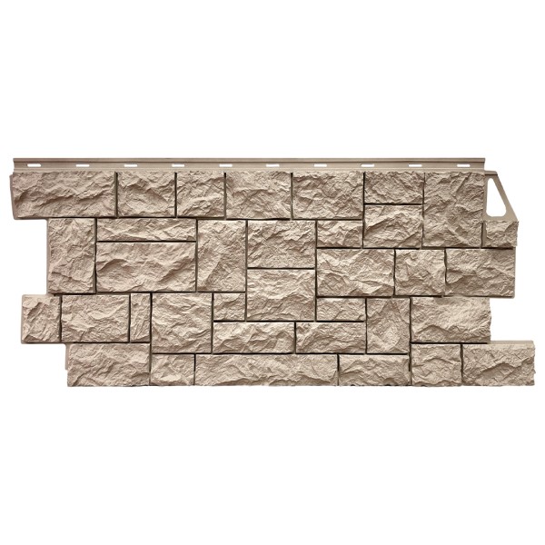 Фасадная панель FineBer, Камень Дикий, Песочный купить в Ногинске