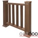 Ограждение из ДПК Outdoor Классик 3D STORM коричневый микс купить в Ногинске