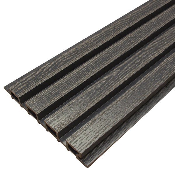 Фасадная доска из ДПК Faynag Wood Рейка Мокрый Асфальт купить в Ногинске