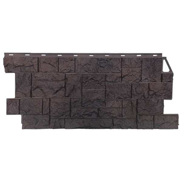 Фасадная панель FineBer, Камень Дикий, Коричневый купить в Ногинске