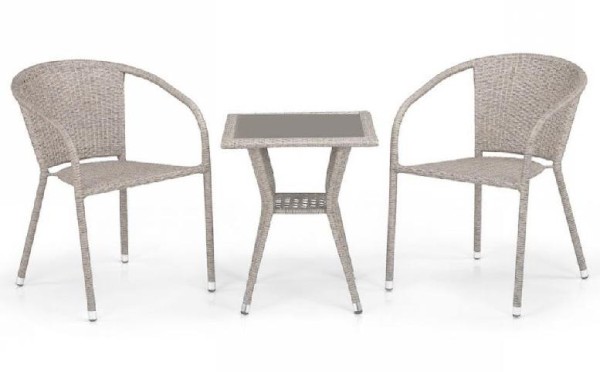 Комплект плетеной мебели AFINA из иск. ротанга T25C/Y137C-W85 Latte 2Pcs купить в Ногинске