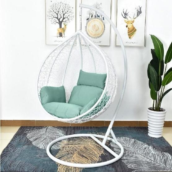 Кресло Подвесное из искусственного ротанга AFM-168A-L White/Green купить в Ногинске