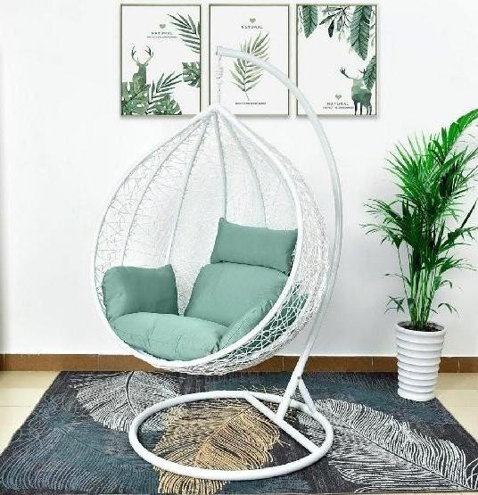 Кресло Подвесное из искусственного ротанга AFM-168A-XL White/Green купить в Ногинске