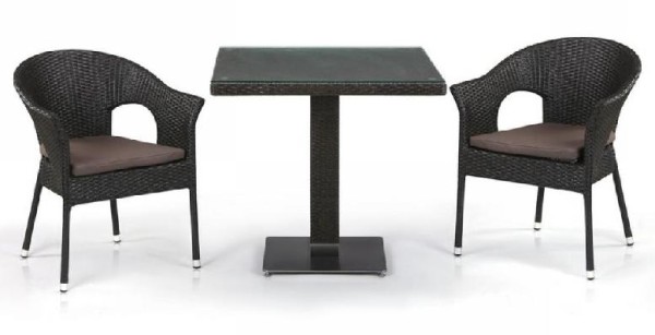 Комплект плетеной мебели AFINA из иск. ротанга T605SWT/Y79A-W53 Brown 2Pcs купить в Ногинске