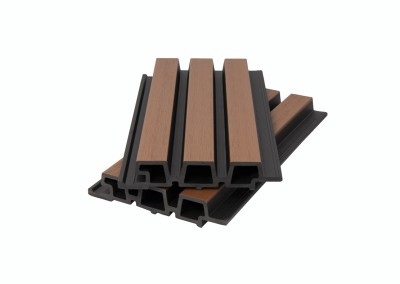 Фасадная панель брусковая двухцветная co-extrusion, sand mix