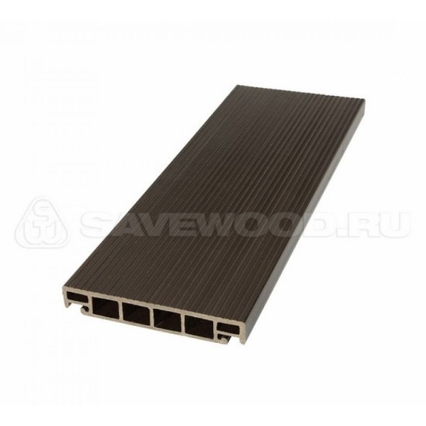 Террасная доска из ДПК SW-Salix «SaveWood» темно-коричневый купить в Ногинске