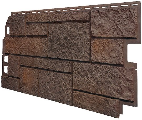 Фасадная панель VOX Sandstone (Сандстоун) темно коричневый купить в Ногинске