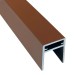 П-профиль Алюминиевый EasyDecking 35x25 Коричневый купить в Ногинске