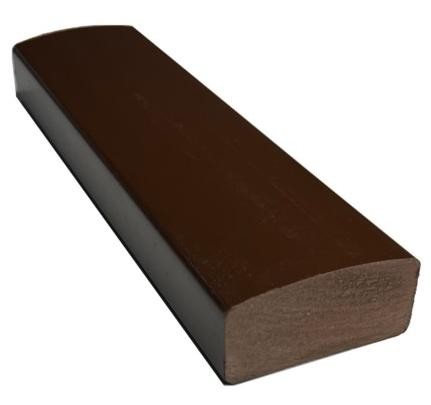 Лавочный брус Ecodecking Некст полнотелый глянцевый 70х35 шоколад купить в Ногинске