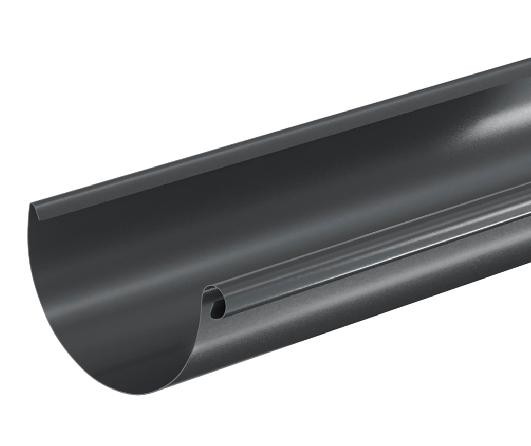 Водосток Aquasistem, система 150/100 - Водосточный желоб 3.00м RAL 7024 Тёмно-серый купить в Ногинске
