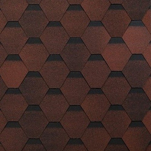 Гибкая черепица Shinglas, коллекция Оптима – Красный купить в Ногинске