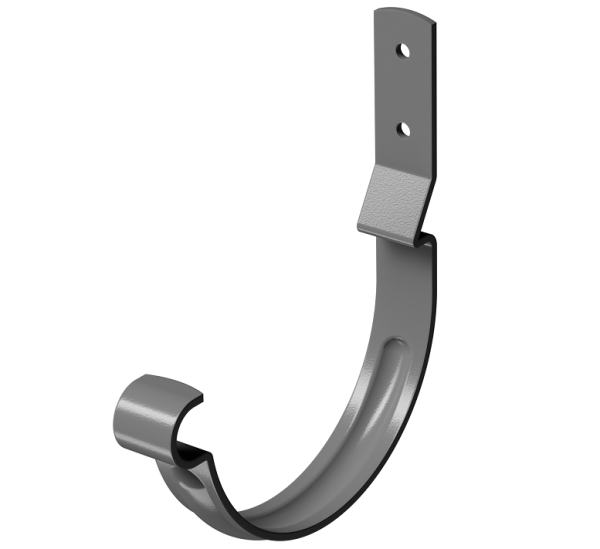 Карнизный крюк короткий (гнутый) D125 Döcke STAL PREMIUM Графит, (RAL 7024) купить в Ногинске