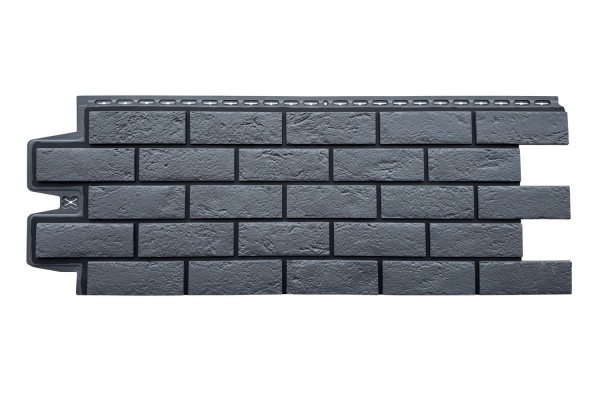 ФП Grand Line состаренный кирпич премиум Графит (шов RAL 9005) купить в Ногинске