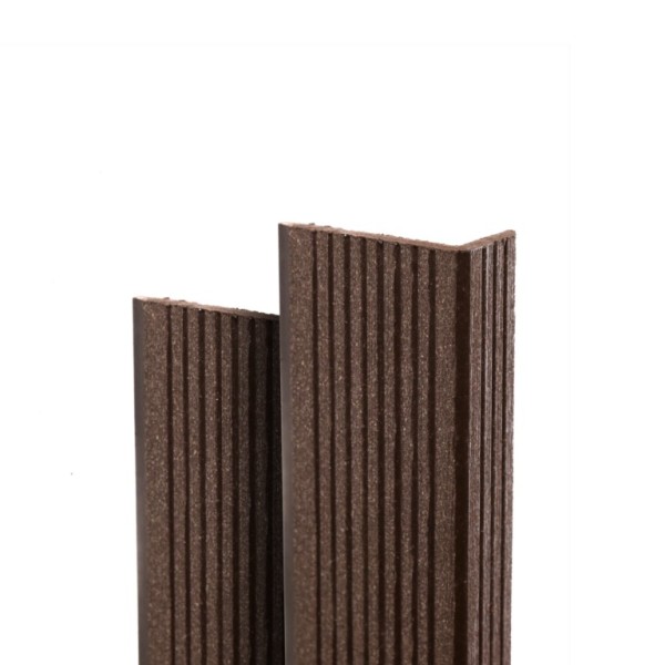 Угол торцевой Ecodecking Техно 70х35x3000 Шоколад купить в Ногинске