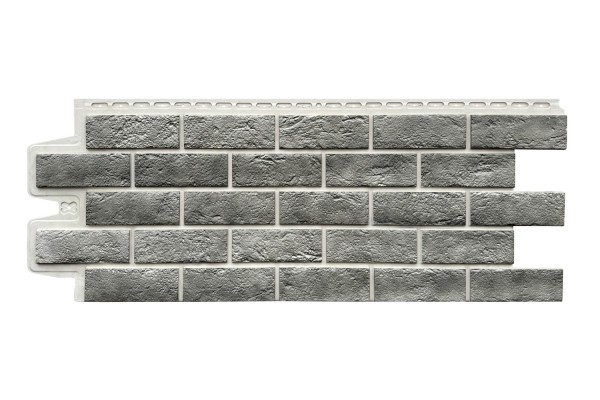 Фасадная панель Grand Line Состаренный кирпич Элит гранит, ШОВ белый купить в Ногинске