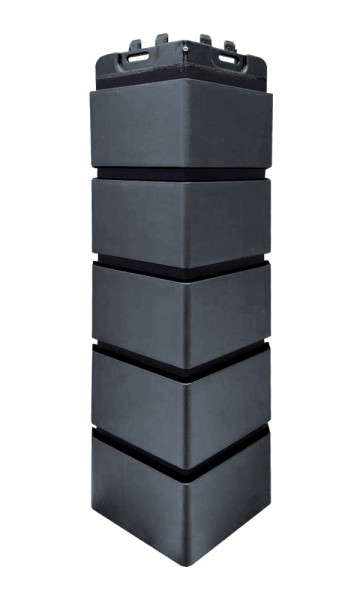 Угол Grand Line состаренный кирпич премиум Графит (шов RAL 9005) купить в Ногинске