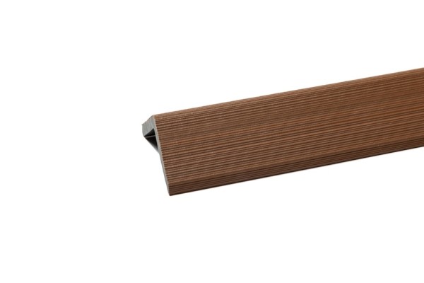 Уголок торцевой Ecodecking Скай коэкструзия 45х45х3000 Тик купить в Ногинске